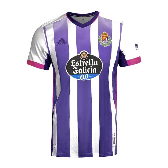 Tailandia Camiseta Real Valladolid 1ª Kit 2020 2021 Blanco Purpura